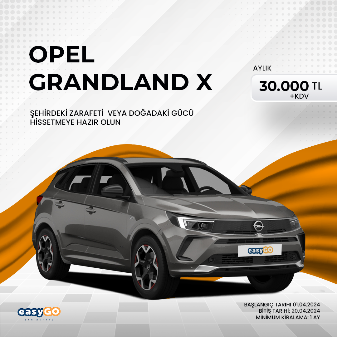 Konfor, Güvenlik ve Tarz: Opel Grandland ile Yolculuğa Çık!