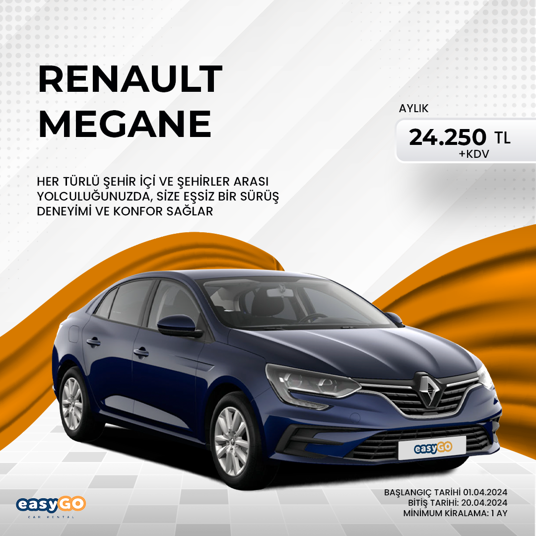 Yenilikçi Tasarım, Ekonomik Fiyat: Renault Megane ile Yolculuklara Çık!
