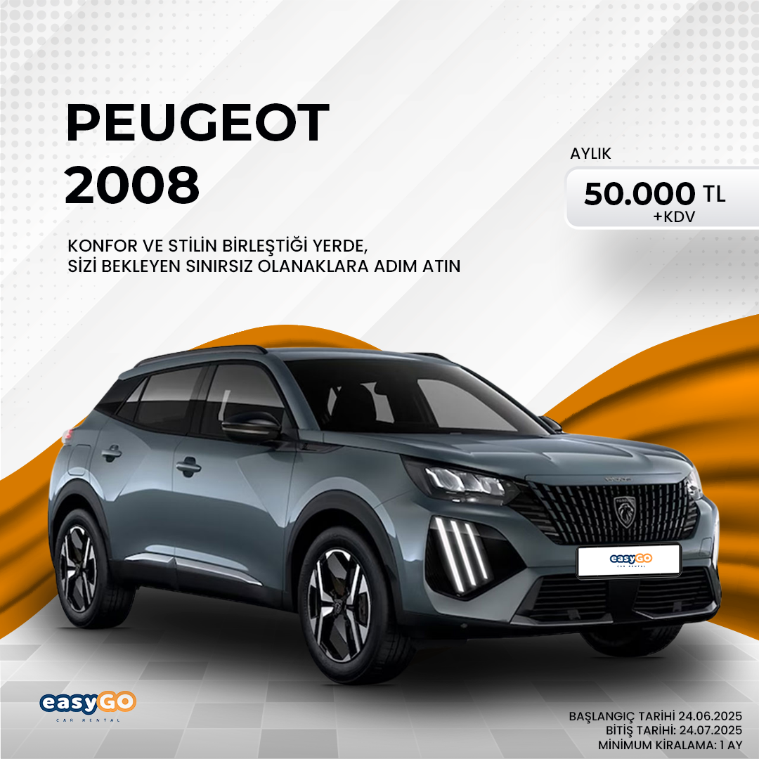 Yenilikçi Tasarım, Ekonomik Fiyat: Peugeot 2008 ile Yolculuklara Çık!