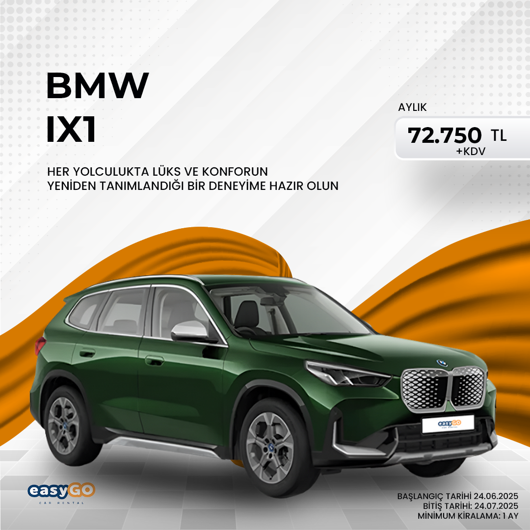 BMW iX1: Yolculuğunuz, lüksün tanımı